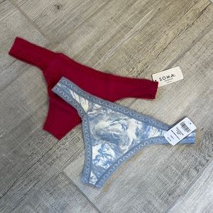 Soma thong underwear - size s but fit more like an xs NWT